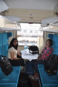 our compartment in the train